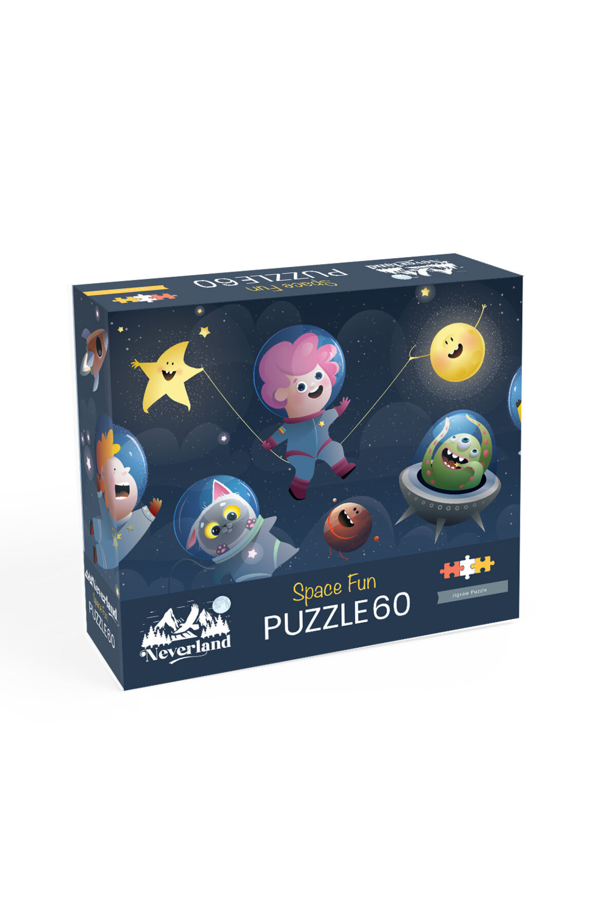NL596-PUZZLE 60 PARÇA-SPACE FUN(Uzay Eğlencesi)