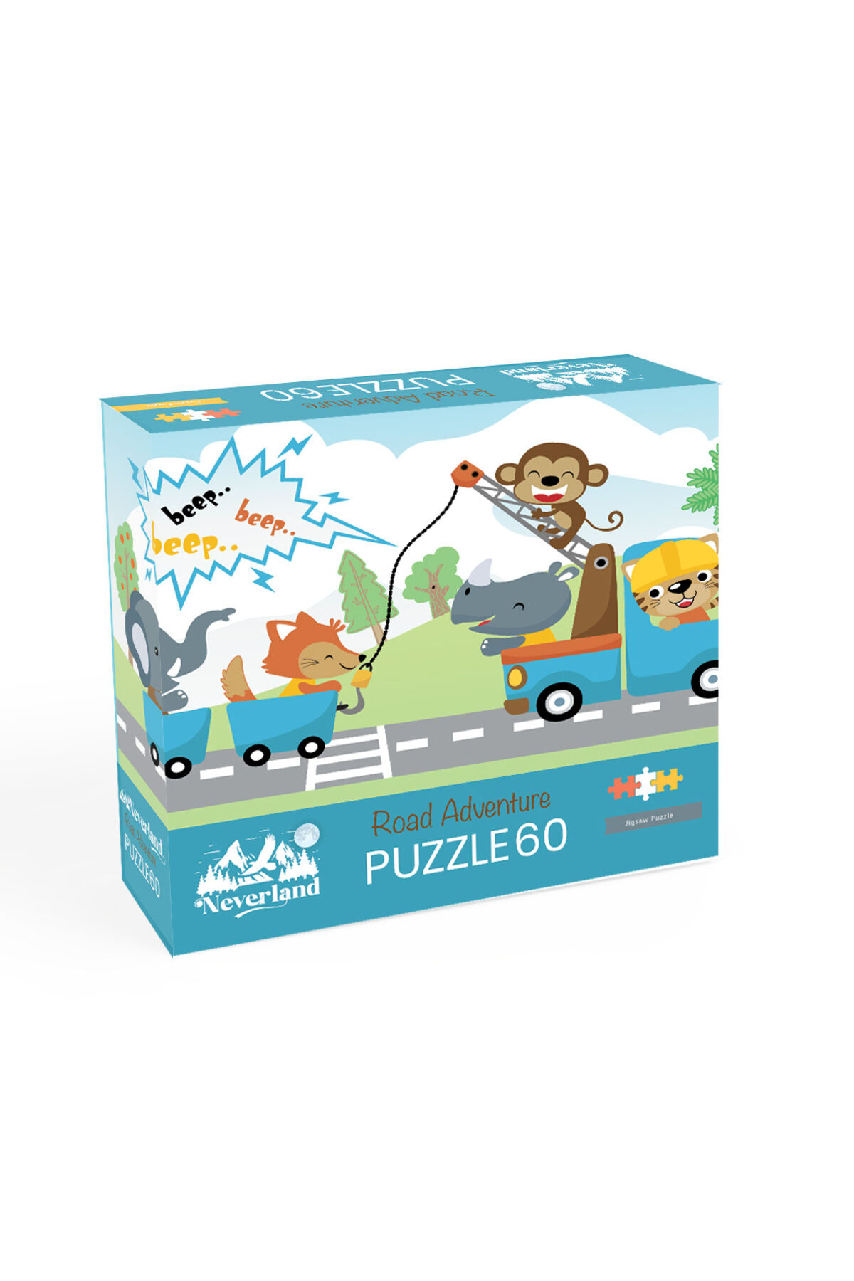 NL597-PUZZLE 60 PARÇA-ROAD ADVENTURE(Yol Macerası)