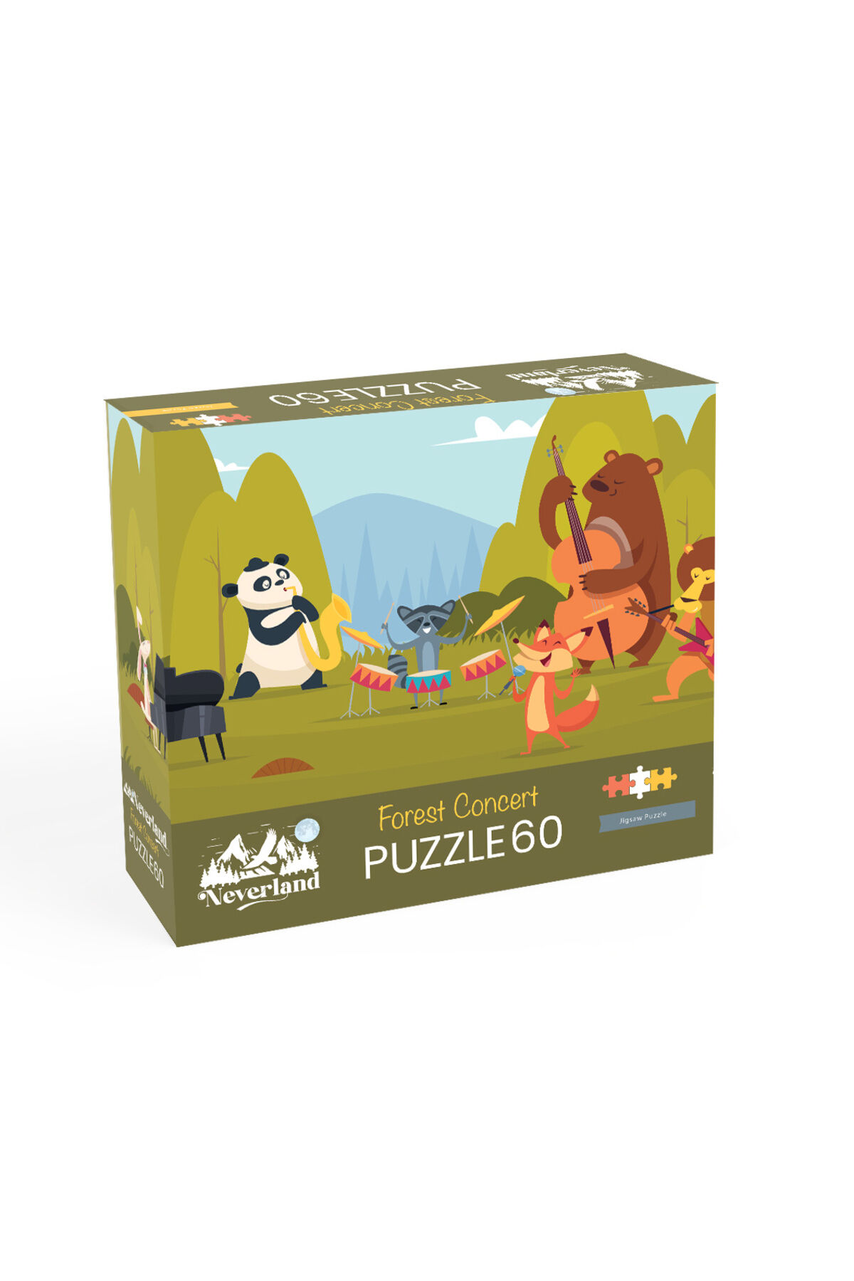 NL599-PUZZLE 60 PARÇA-FOREST ADVENTURE(Orman Macerası)