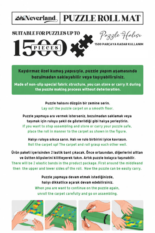 Puzzle Halısı 1500'lük - 70x110cm (Puzzle Roll Mat)