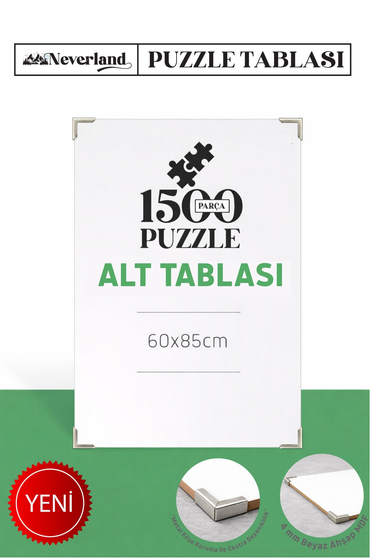 1500 Parça Puzzle Alt Tablası - Pratik Düzen Ve Puzzle Yapımı Için Ideal Çözüm - Puzzle Altlığı
